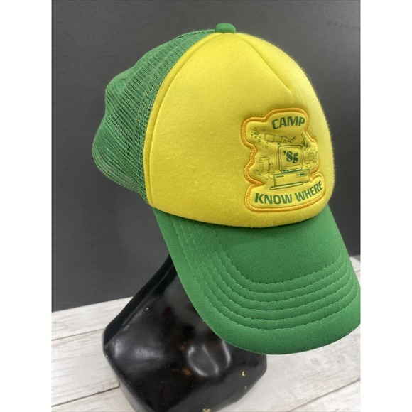 Stranger Things Dustin Trucker Hat Cap Camp Know Where ’85 Retro Computer - Picture 3 of 12